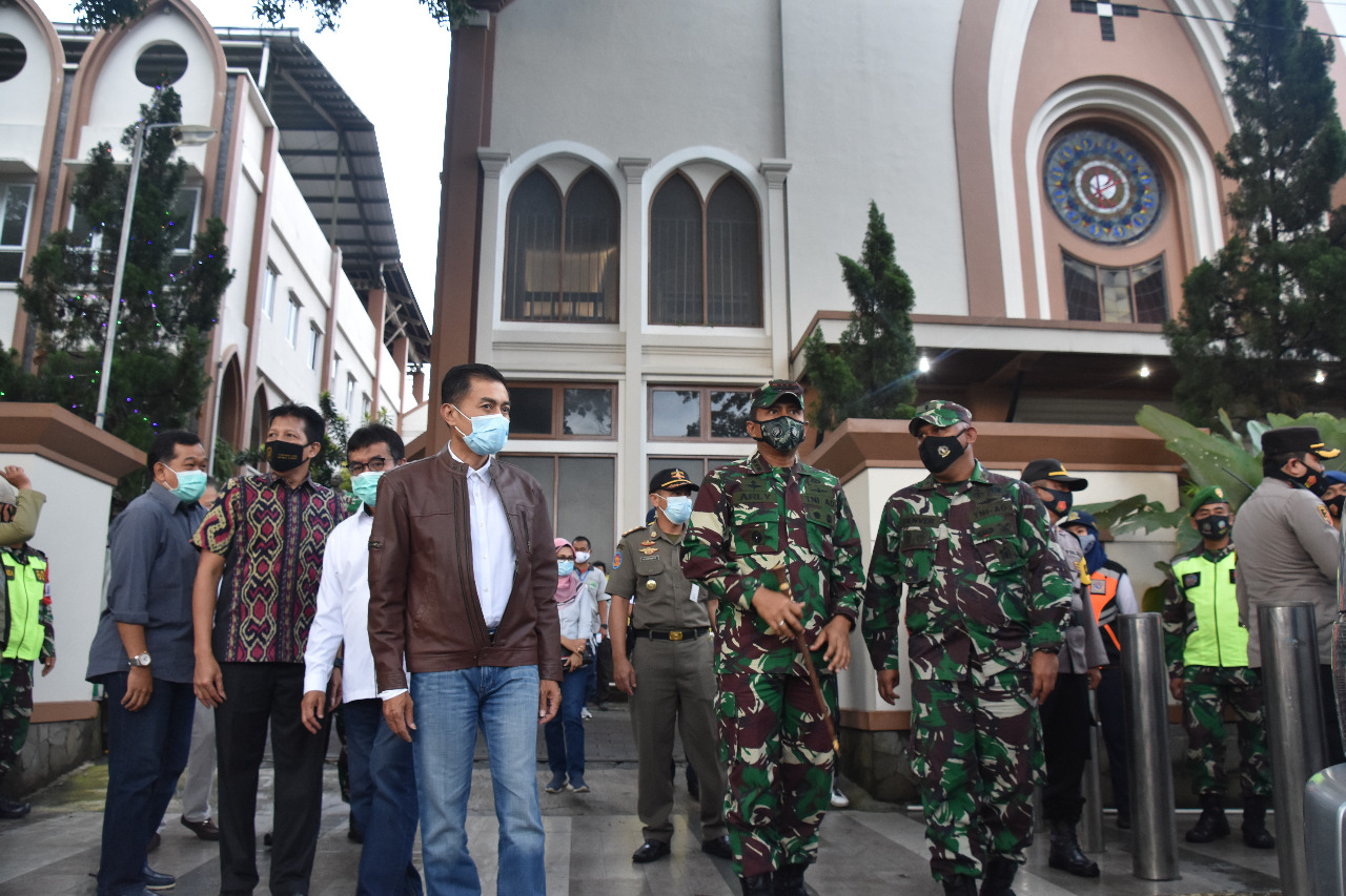 Danrem 073/MKT Dan Forkopimda Kota Salatiga Cek Kesiapan Pos Pengamanan Nataru